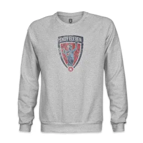 Indy Eleven Color Badge Crewneck Sweatshirt - Grey