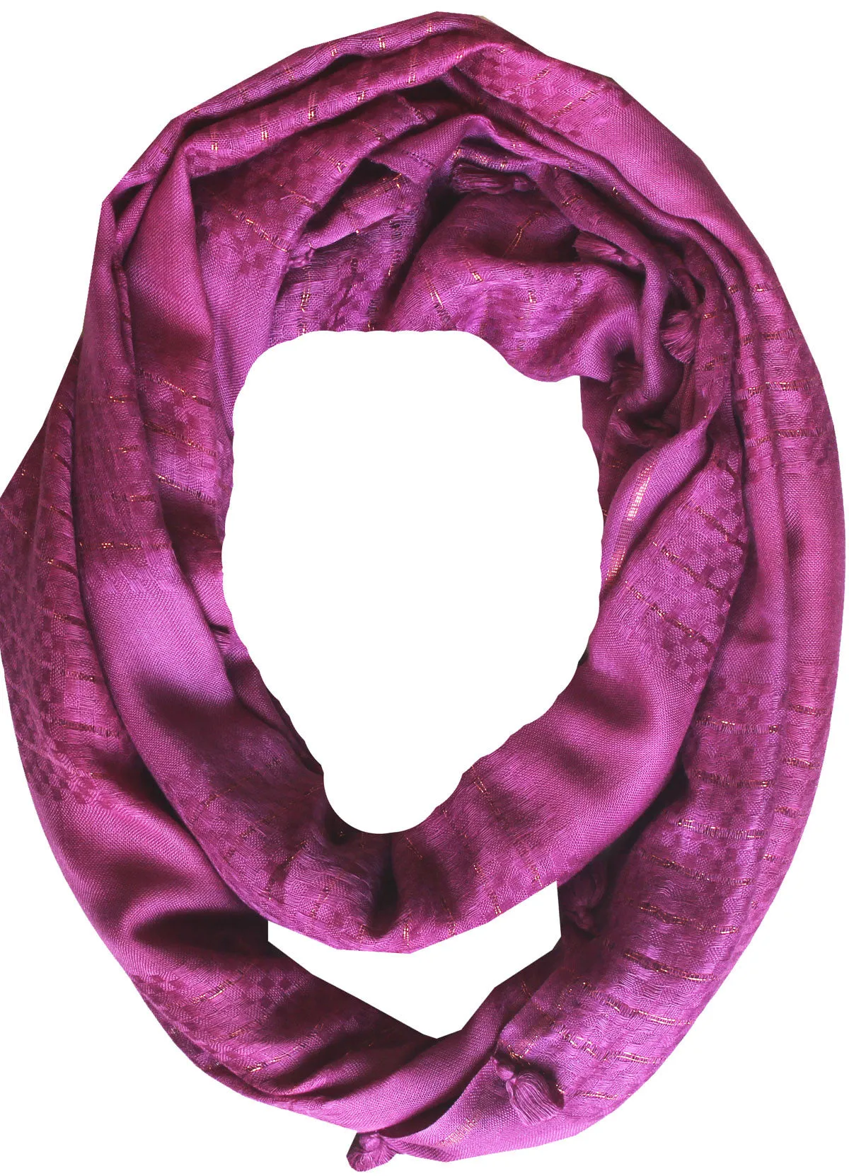 Infinity Loop One Circle Womens Neck Scarf Fashion Clothing (Light Purple)