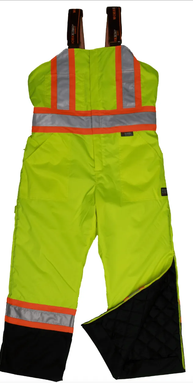 Insulated Poly Oxford Safety Bib-Overall  - S798 -1/CS