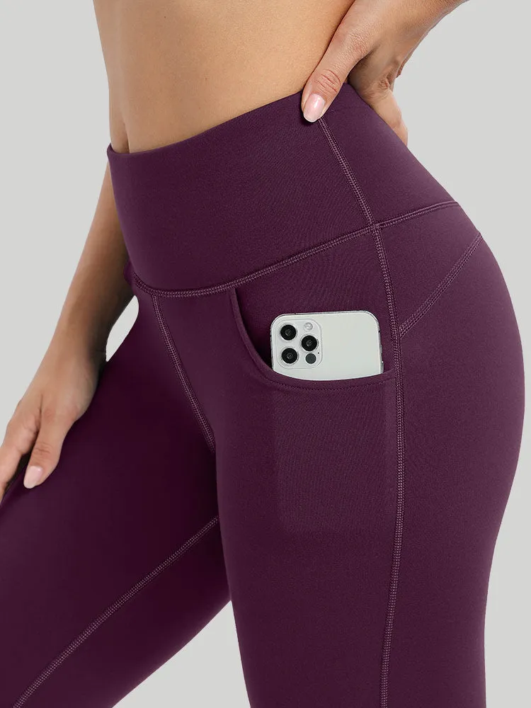 IUGA Fleece Lined Bootcut Yoga Pants with Pockets