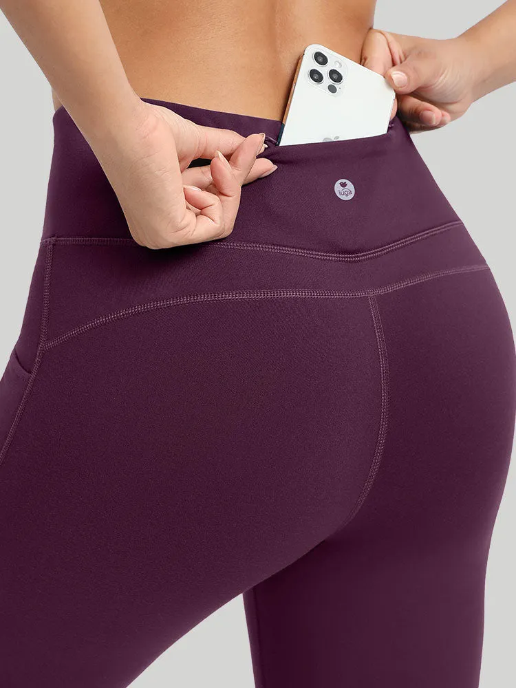 IUGA Fleece Lined Bootcut Yoga Pants with Pockets