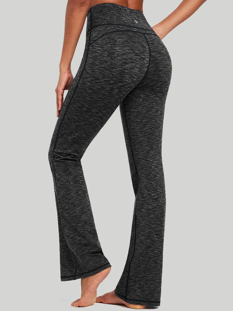 IUGA Fleece Lined Bootcut Yoga Pants with Pockets