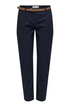 JDY - JDYchicago Belted Chino Pants Dia - 4482614 Night Sky