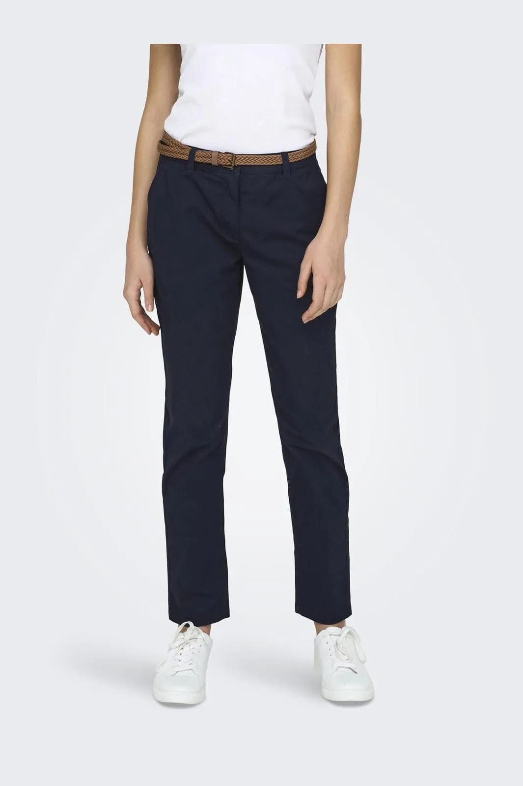 JDY - JDYchicago Belted Chino Pants Dia - 4482614 Night Sky