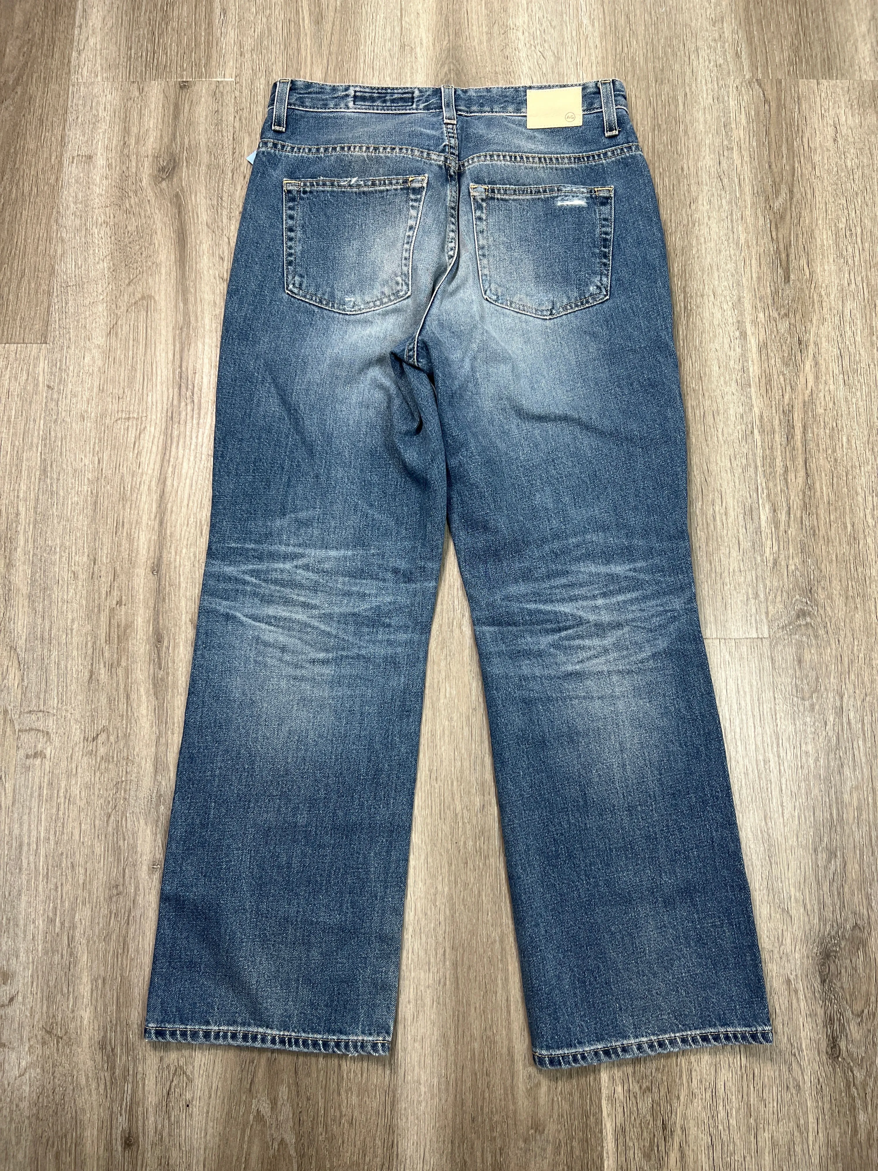 Jeans Straight By Ag Jeans In Blue Denim, Size: 8