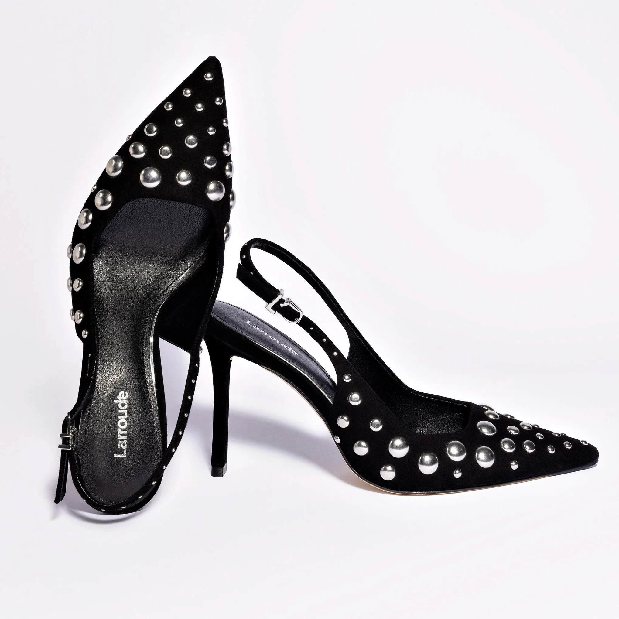 Kaitlan Studs Pump In Black Suede