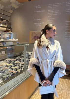 Kendall Fur Poncho