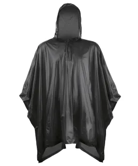 Kids plastic poncho | Black