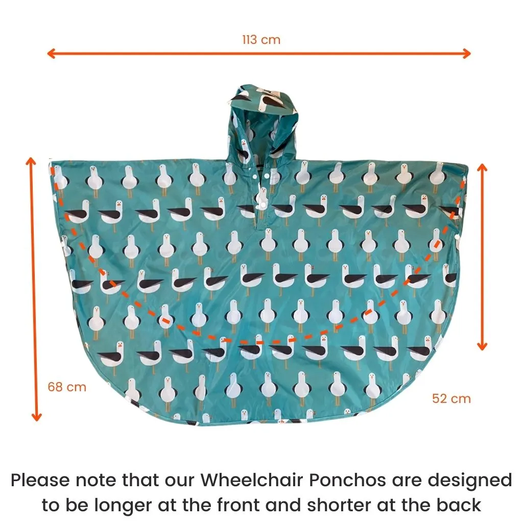 Kids Wheelchair Poncho - GREY ELEPHANT