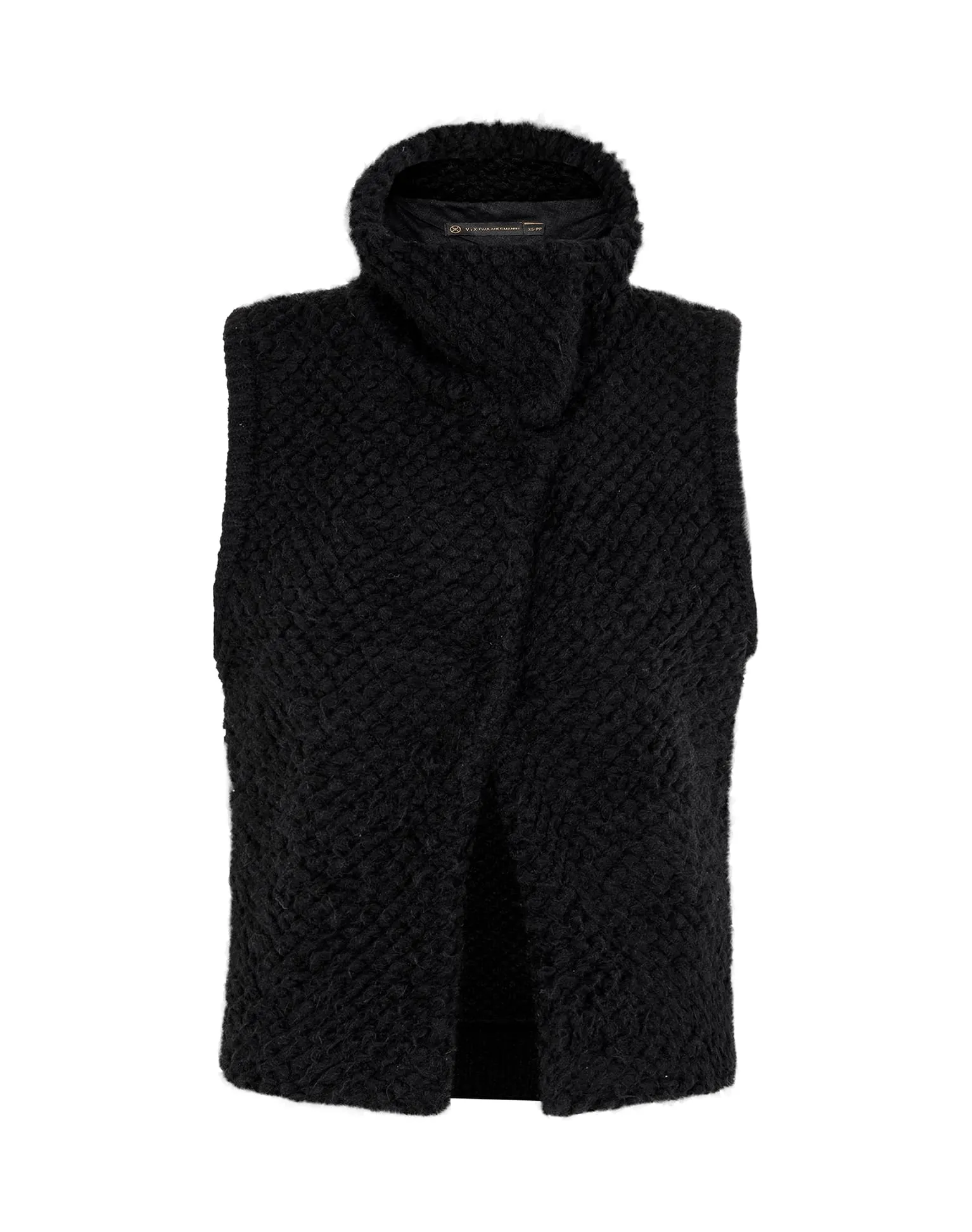 Knit Ita Vest Jacket - Black