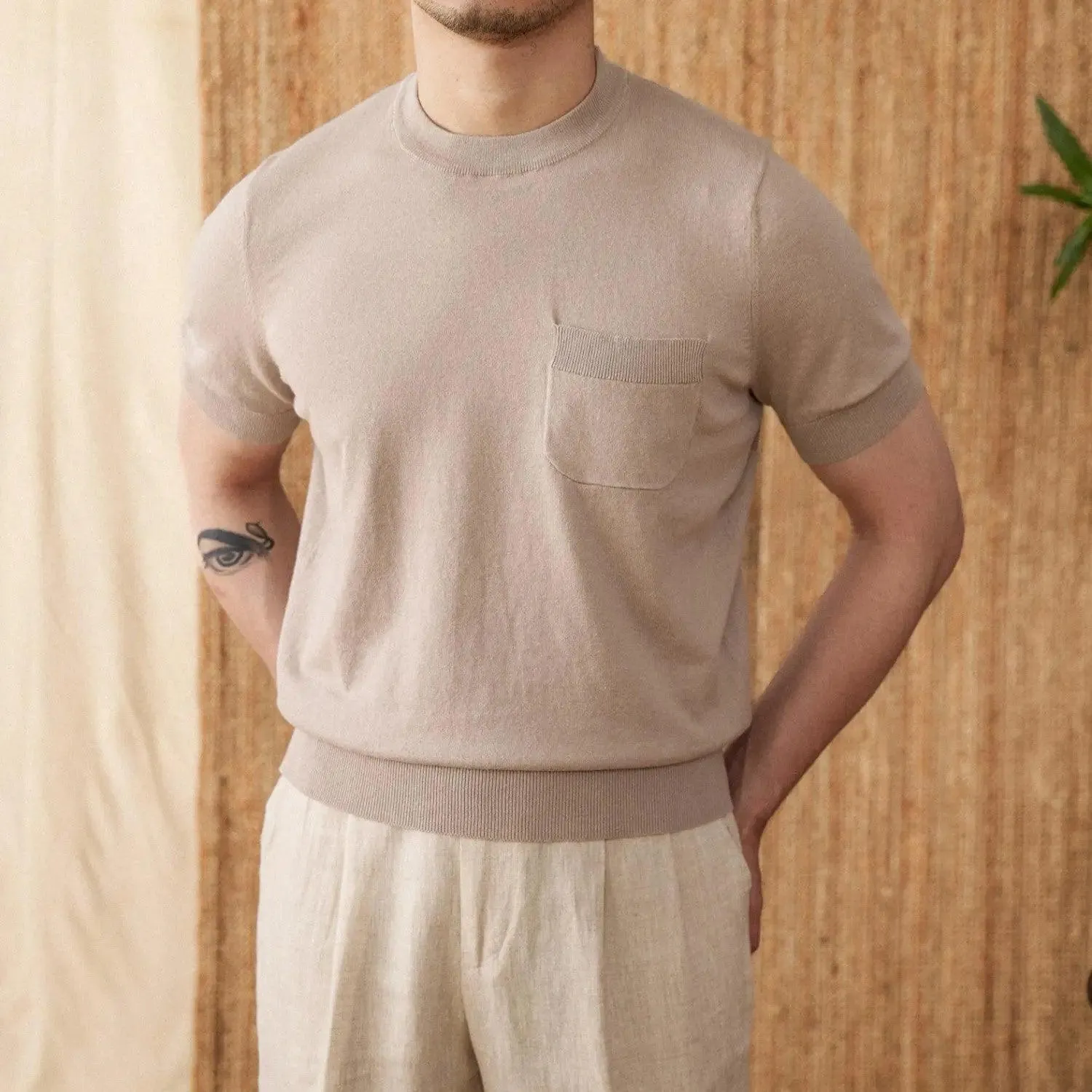 Knitted T-shirt for Men, Knitted T-shirt