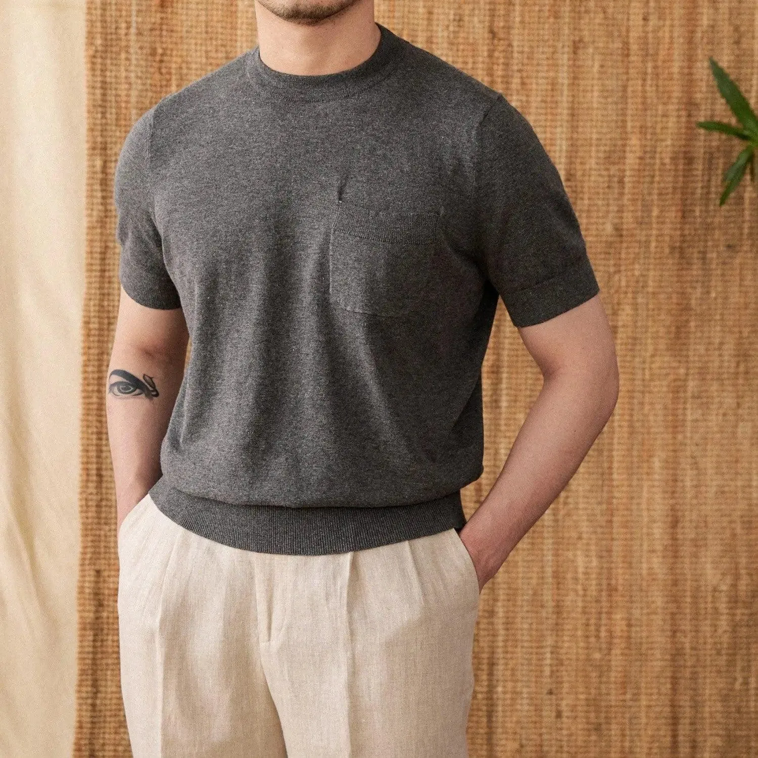 Knitted T-shirt for Men, Knitted T-shirt