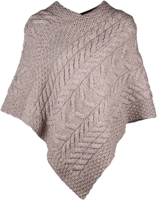 Ladies Supersoft Merino Triangular Poncho.