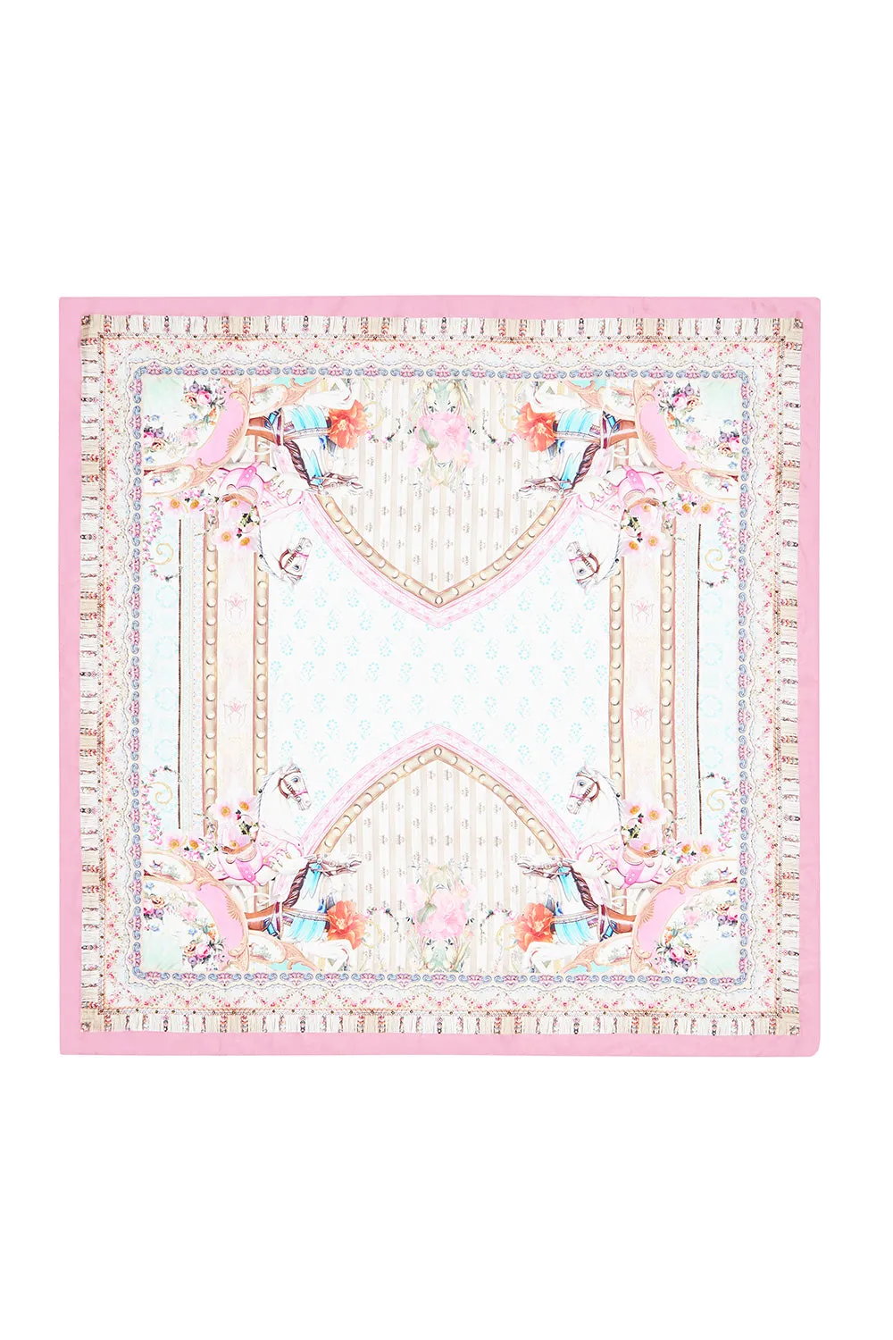 LARGE SQUARE SCARF CAROUSEL MADEMOISELLE