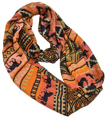 Lila Southwestern Infinity Scarf