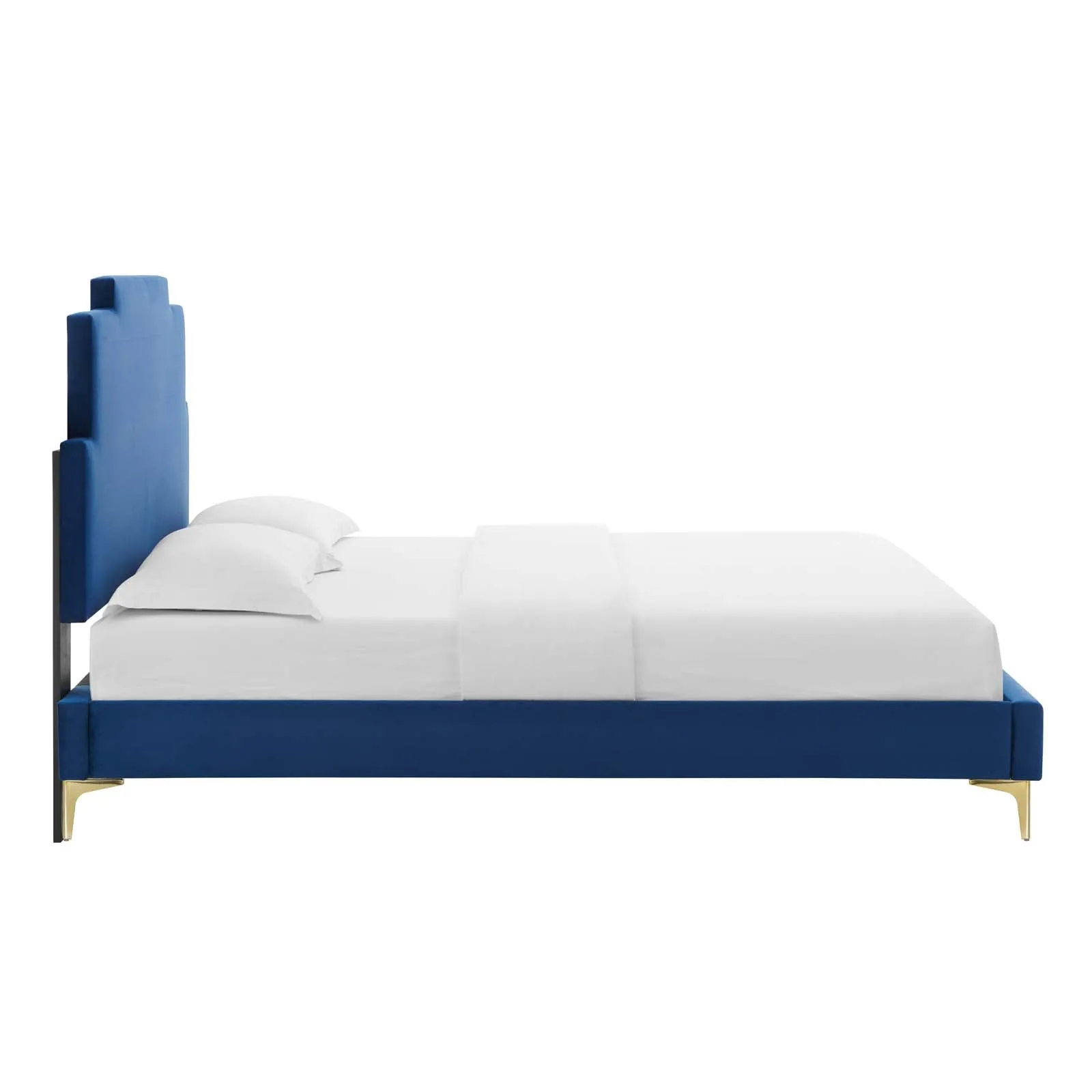 Lindsey Performance Velvet Platform Bed