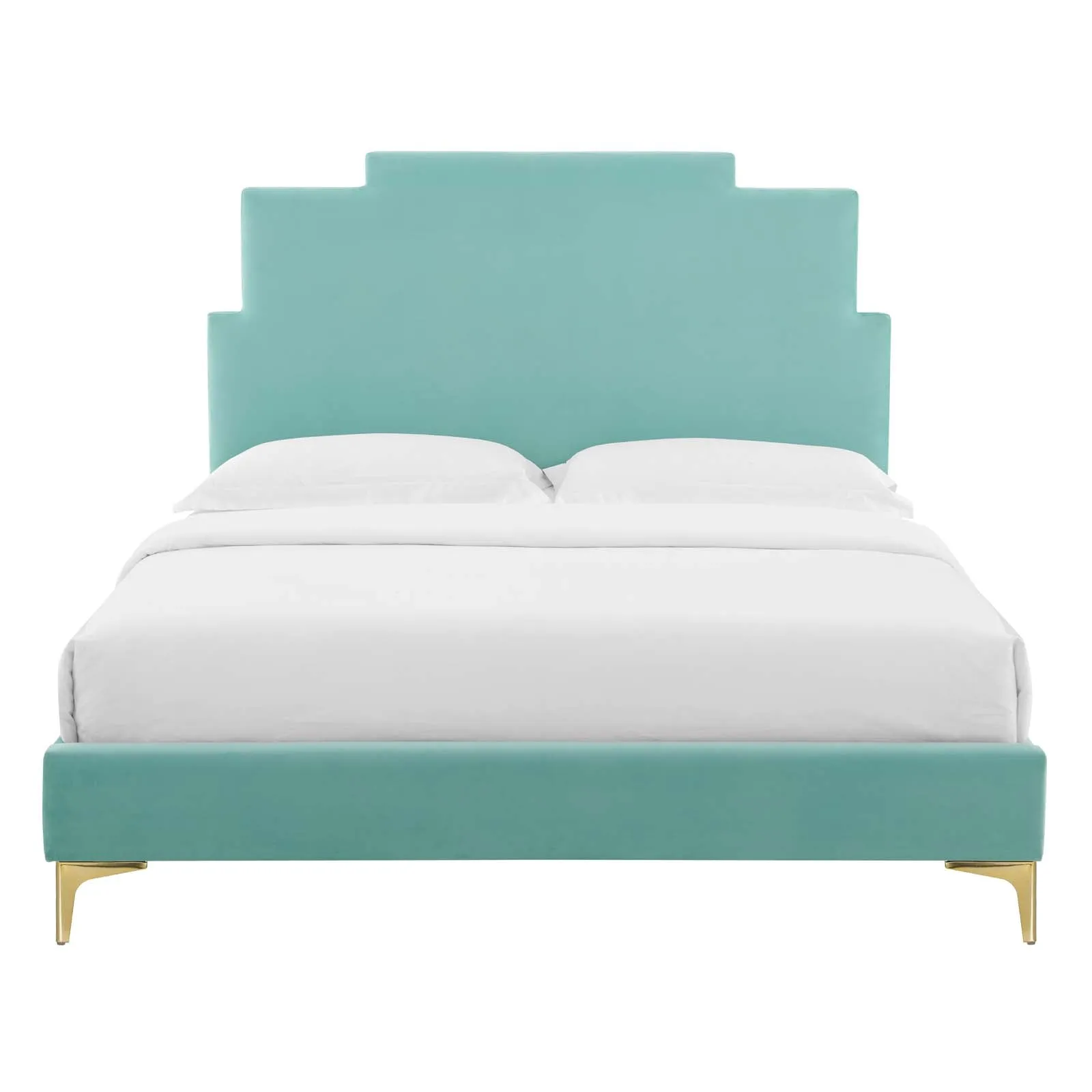 Lindsey Performance Velvet Platform Bed