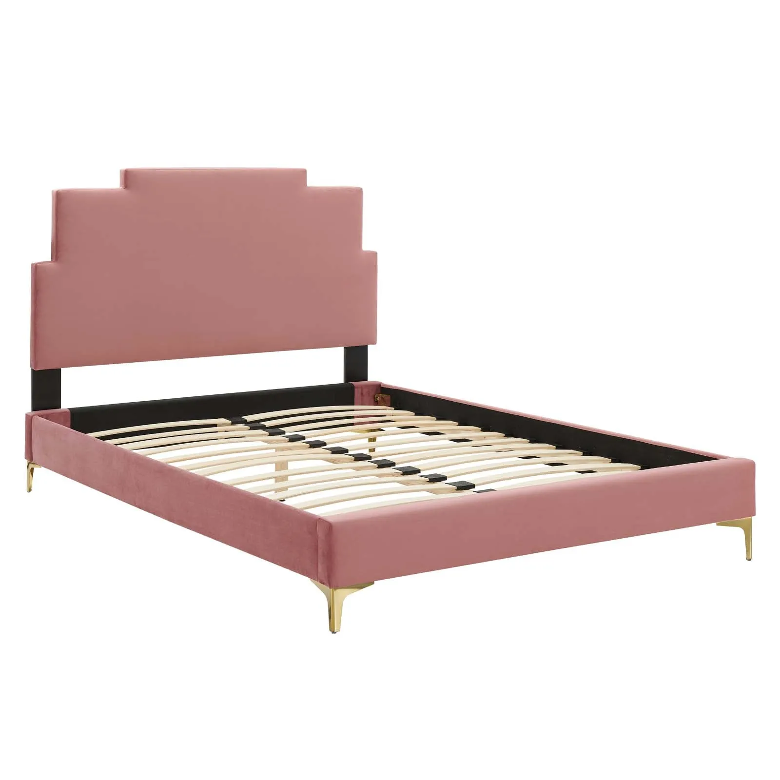 Lindsey Performance Velvet Platform Bed