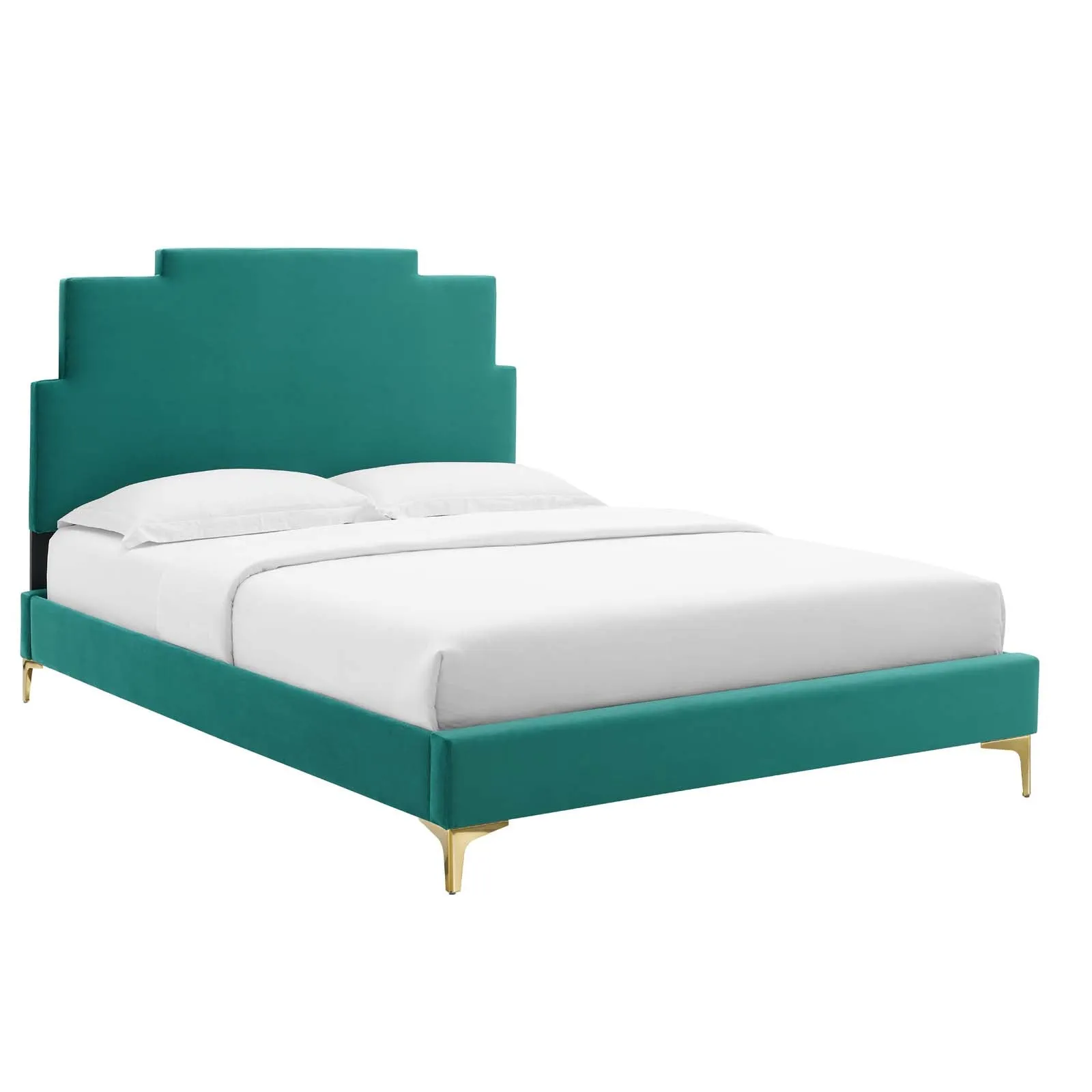 Lindsey Performance Velvet Platform Bed