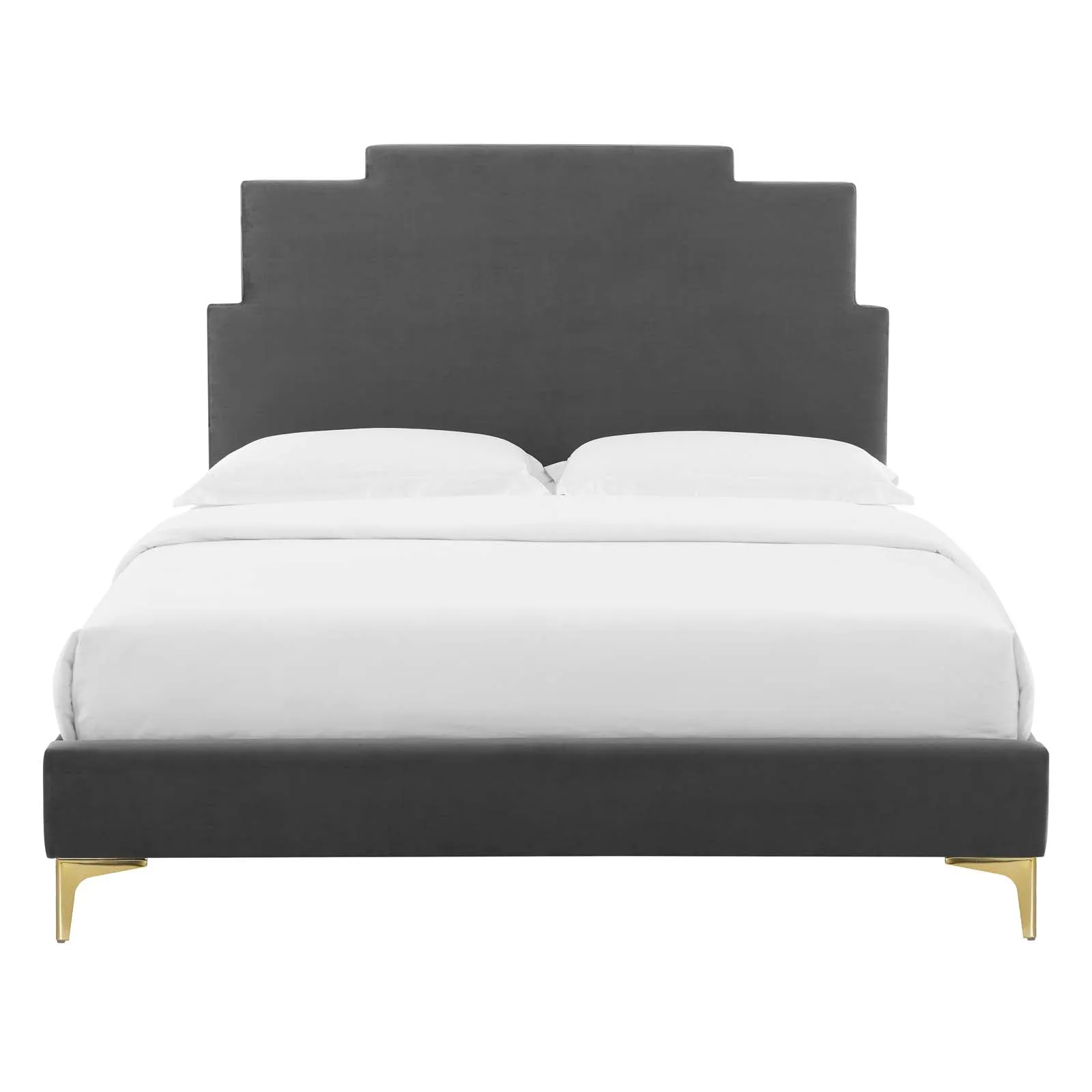 Lindsey Performance Velvet Platform Bed