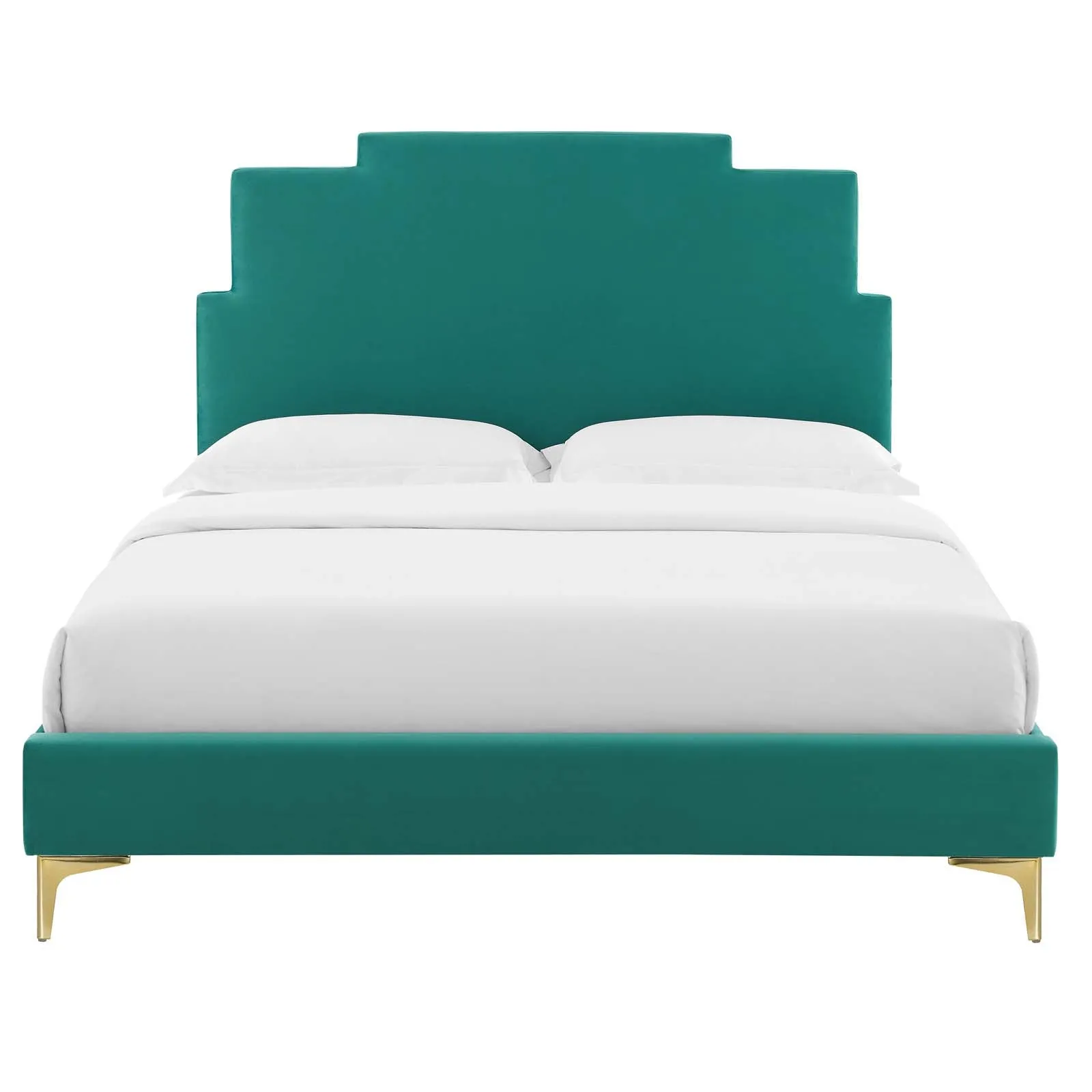 Lindsey Performance Velvet Platform Bed