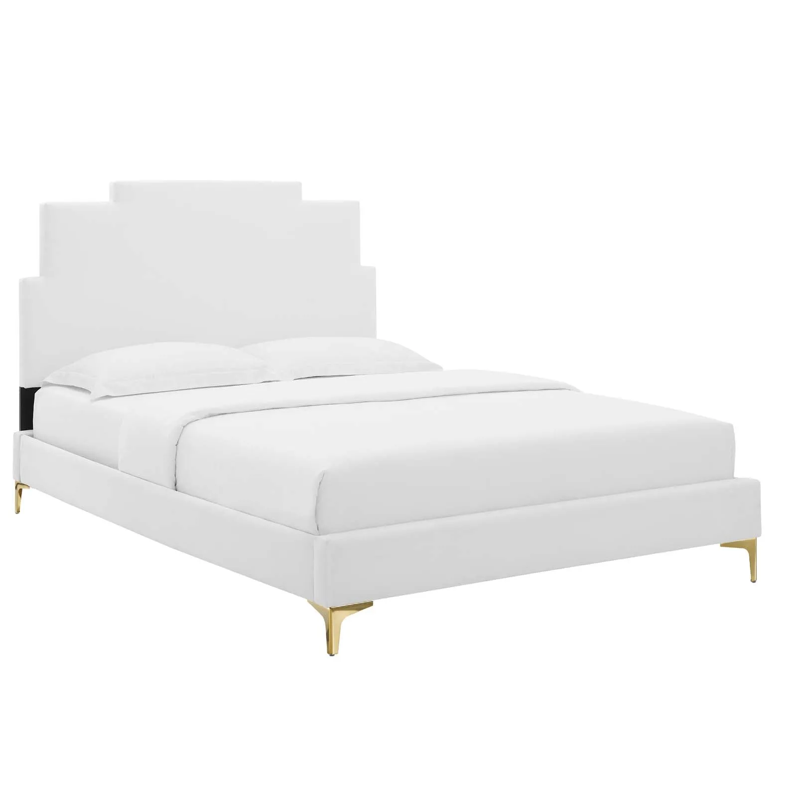 Lindsey Performance Velvet Platform Bed