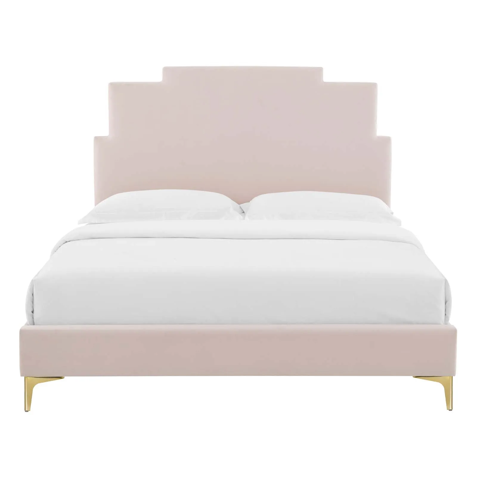 Lindsey Performance Velvet Platform Bed