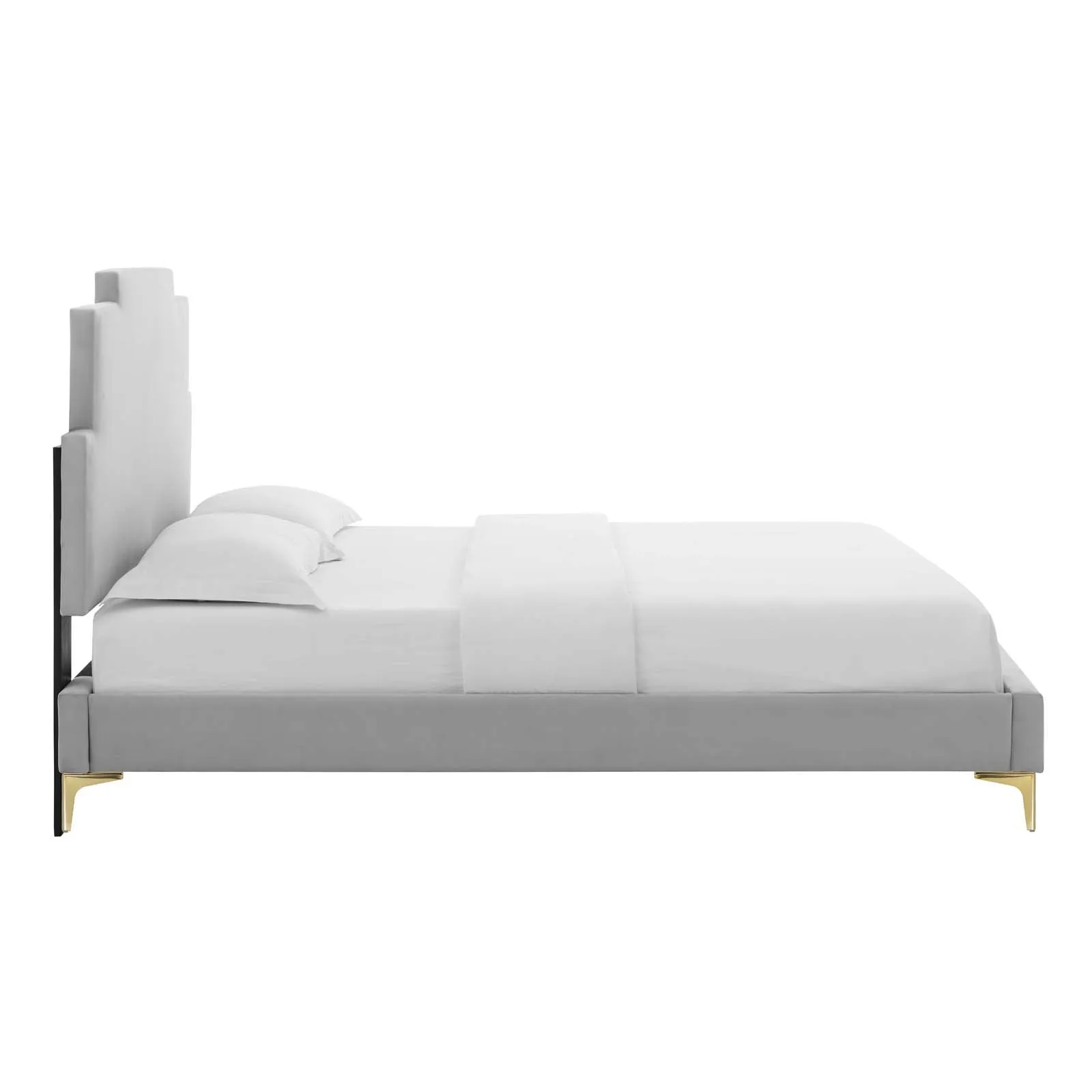 Lindsey Performance Velvet Platform Bed