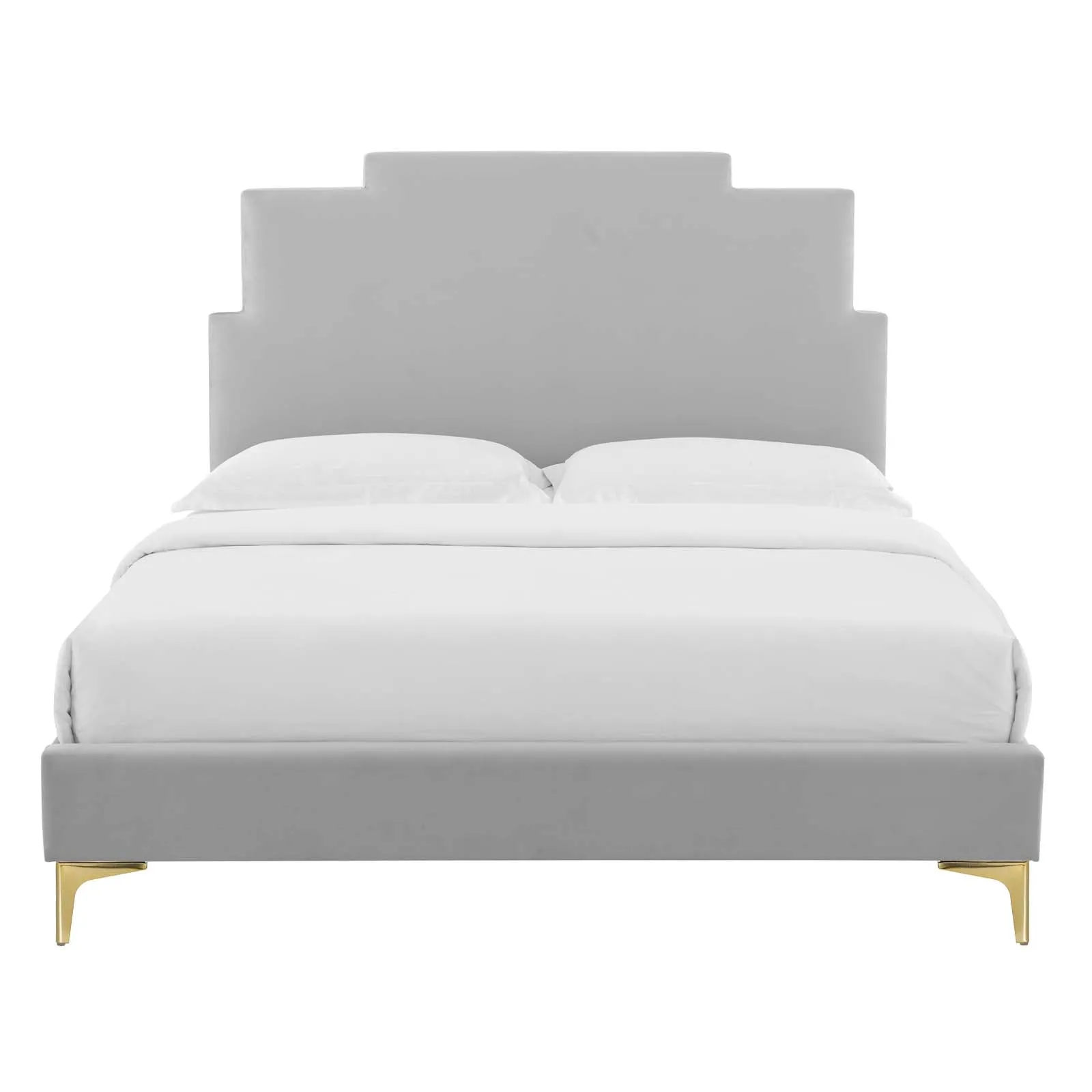 Lindsey Performance Velvet Platform Bed