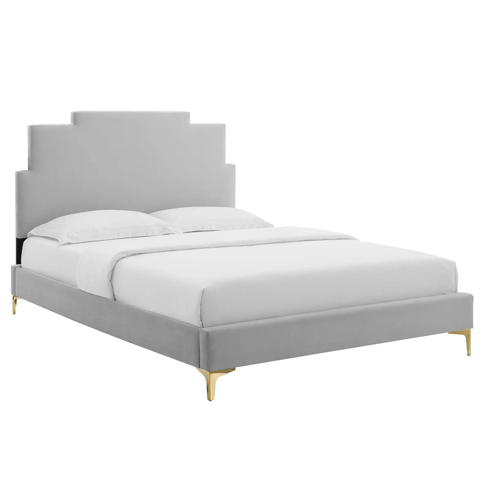 Lindsey Performance Velvet Platform Bed