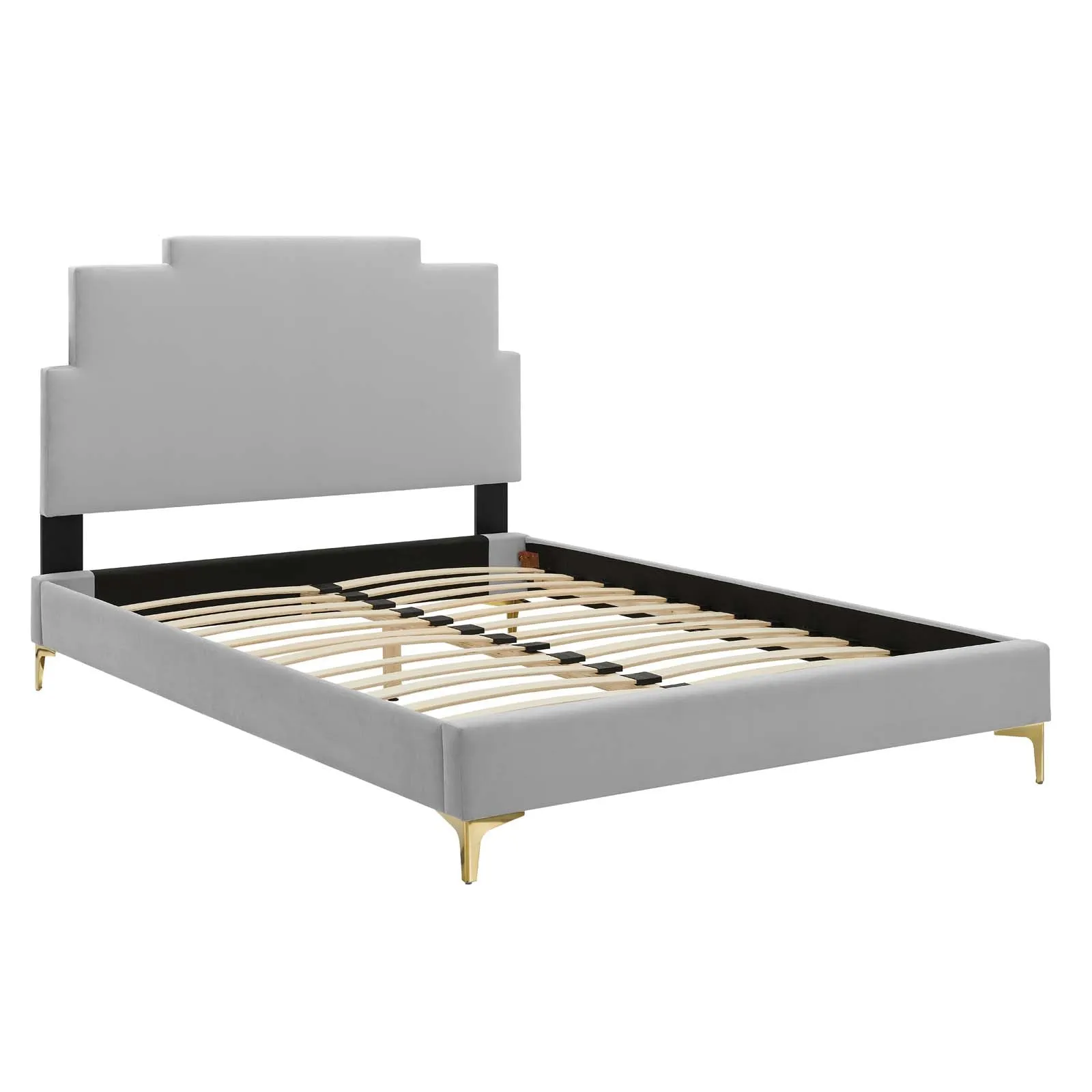 Lindsey Performance Velvet Platform Bed