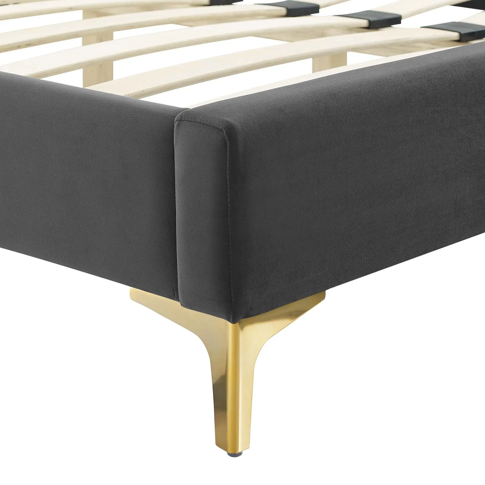 Lindsey Performance Velvet Platform Bed