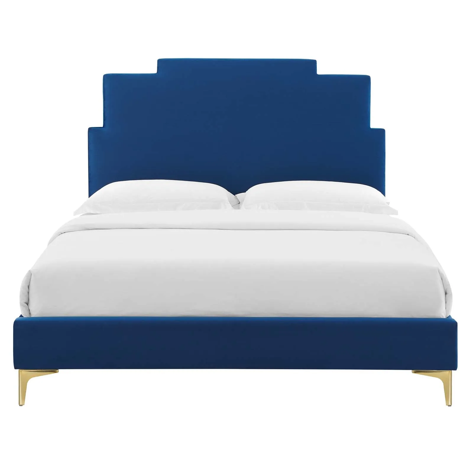 Lindsey Performance Velvet Platform Bed