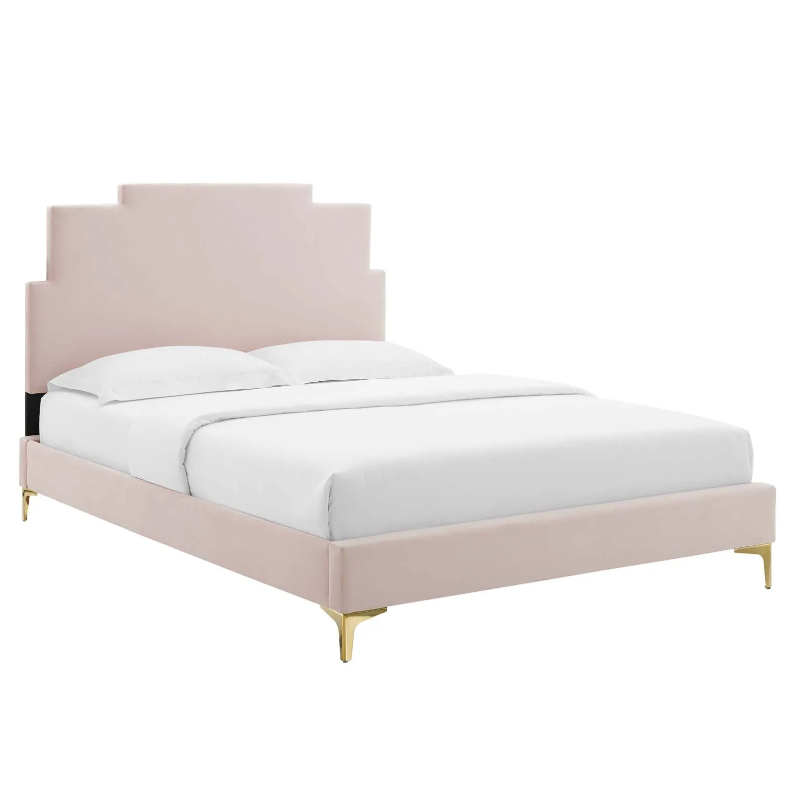 Lindsey Performance Velvet Platform Bed