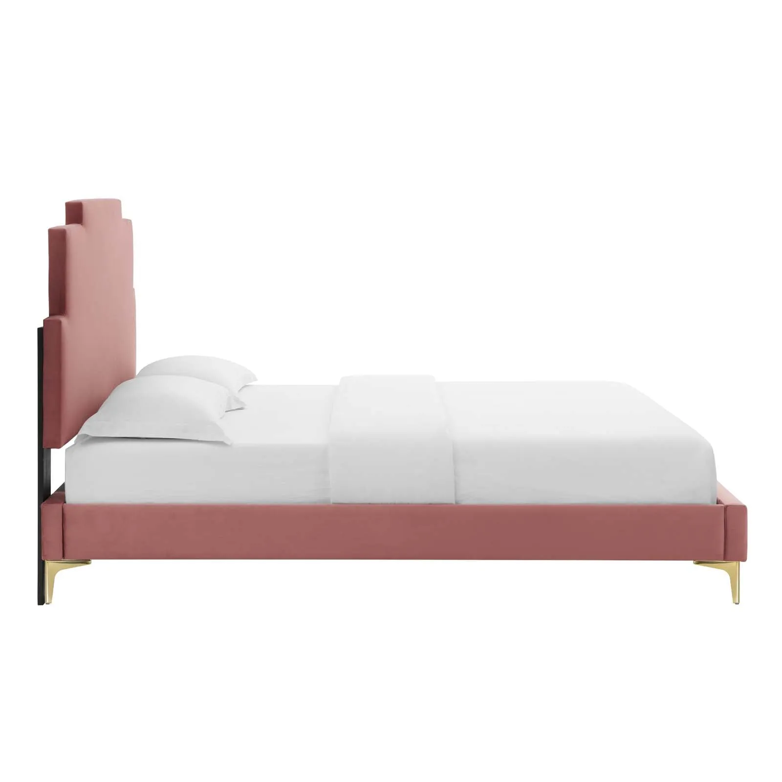 Lindsey Performance Velvet Platform Bed