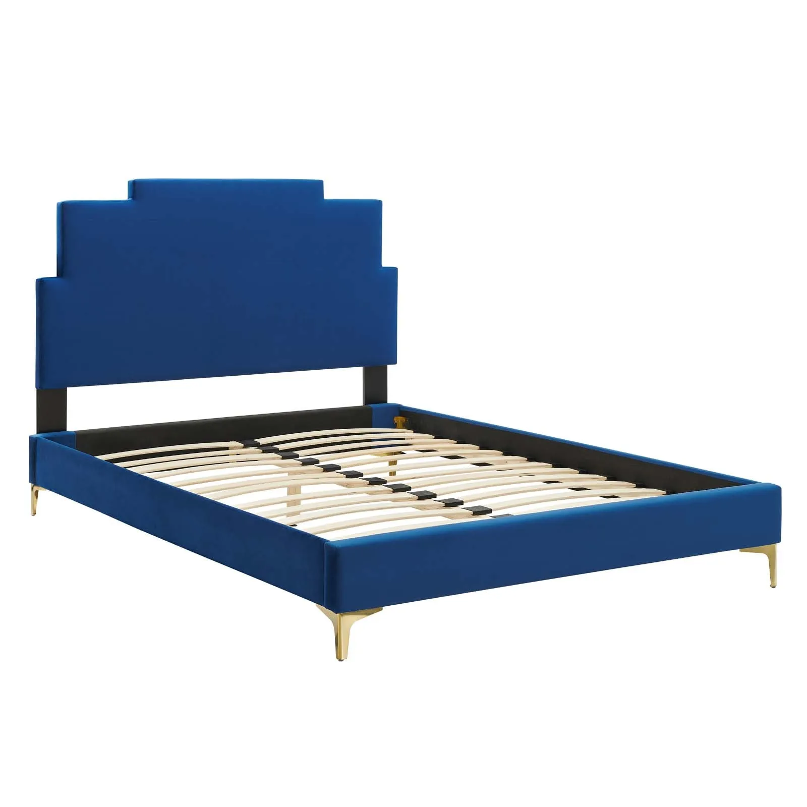 Lindsey Performance Velvet Platform Bed