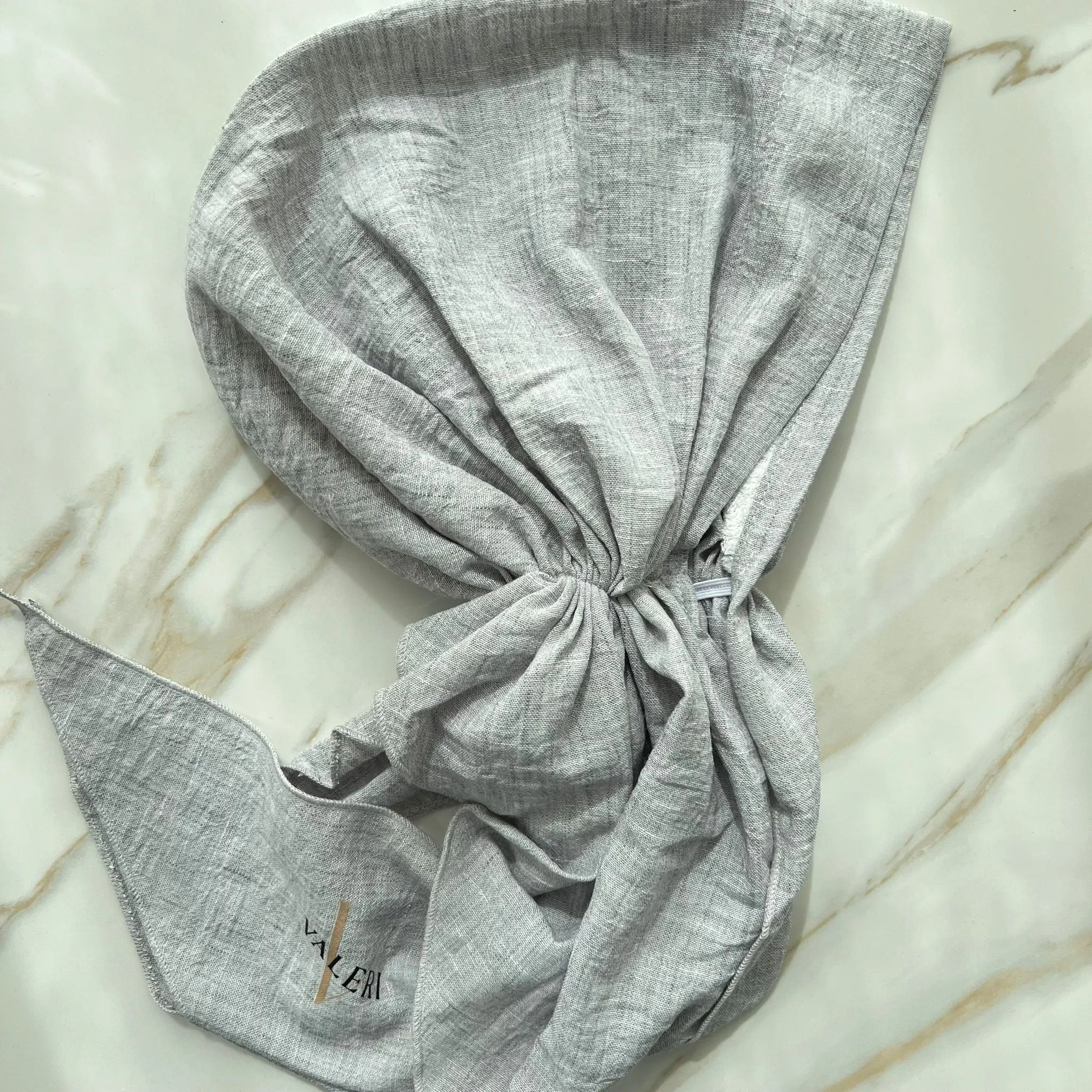 Linen Pre-tied Headscarf by Valeri