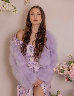 Lola - Crop Jacket in Lavender Fog