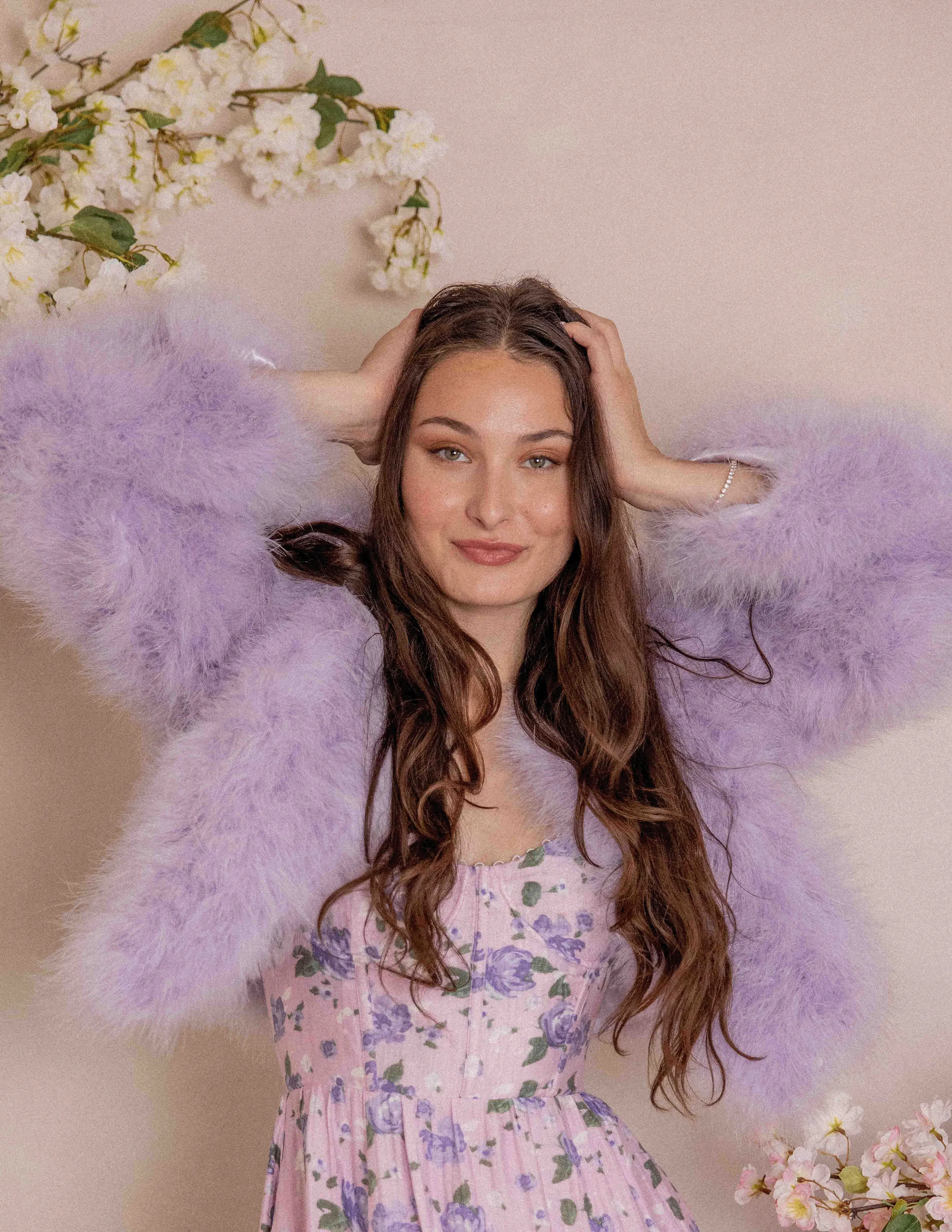 Lola - Crop Jacket in Lavender Fog