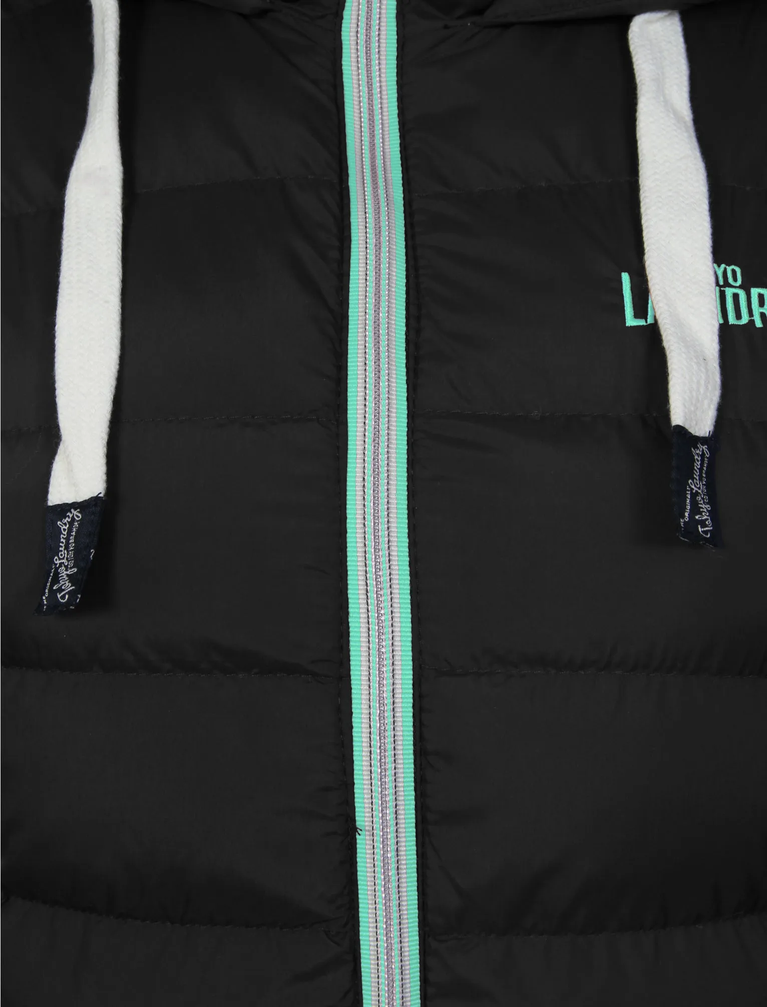 Lottie Fleece Lined Gilet In Black and Blue Radiance - Tokyo Laundry