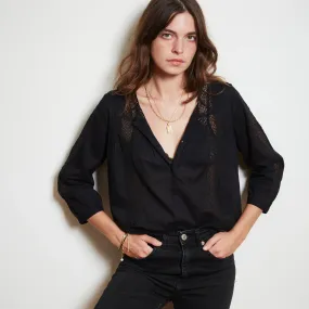 Louisa Blouse in Black