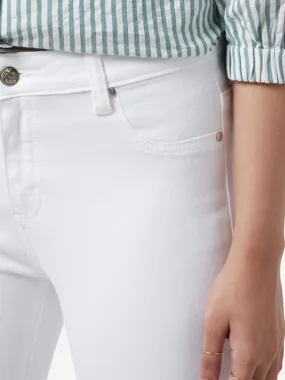 LOV White Cropped Marty Jeans