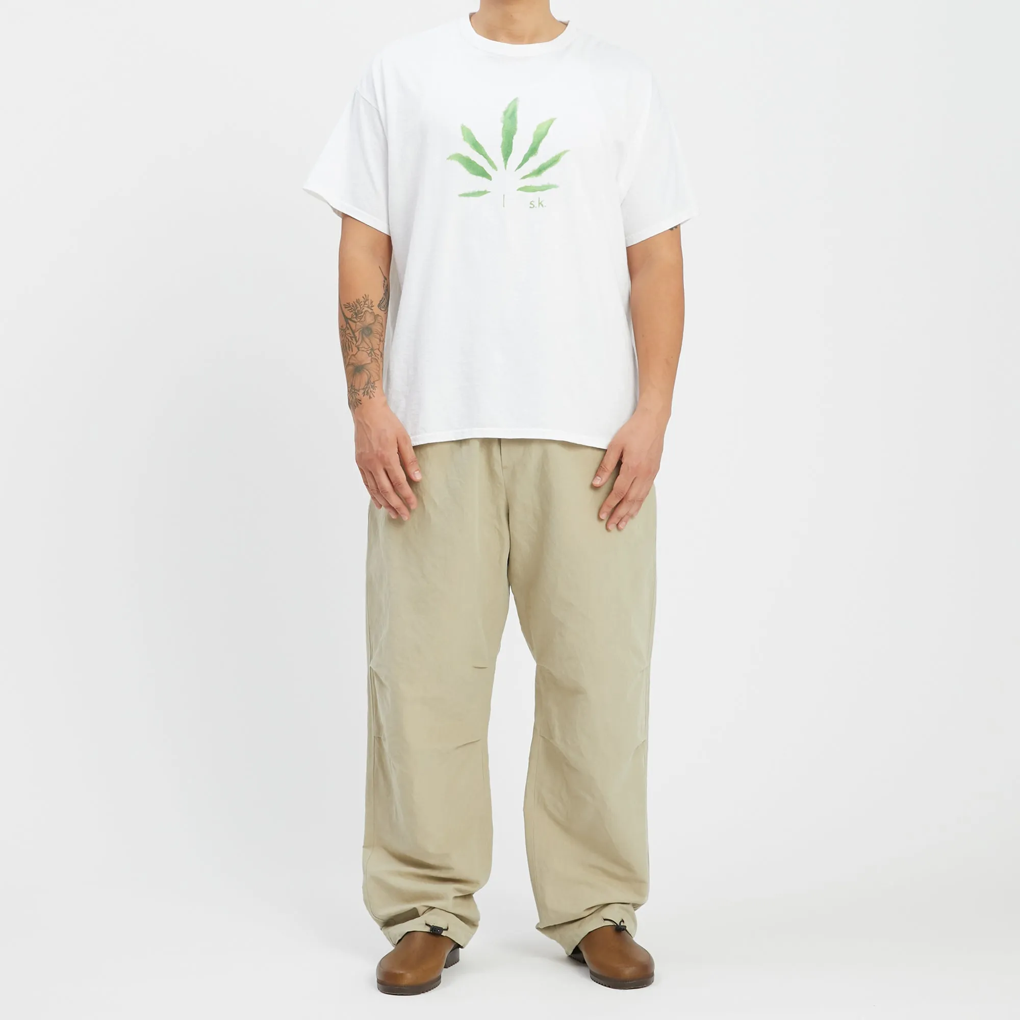 M100 Pant - Beige Linen / Cotton