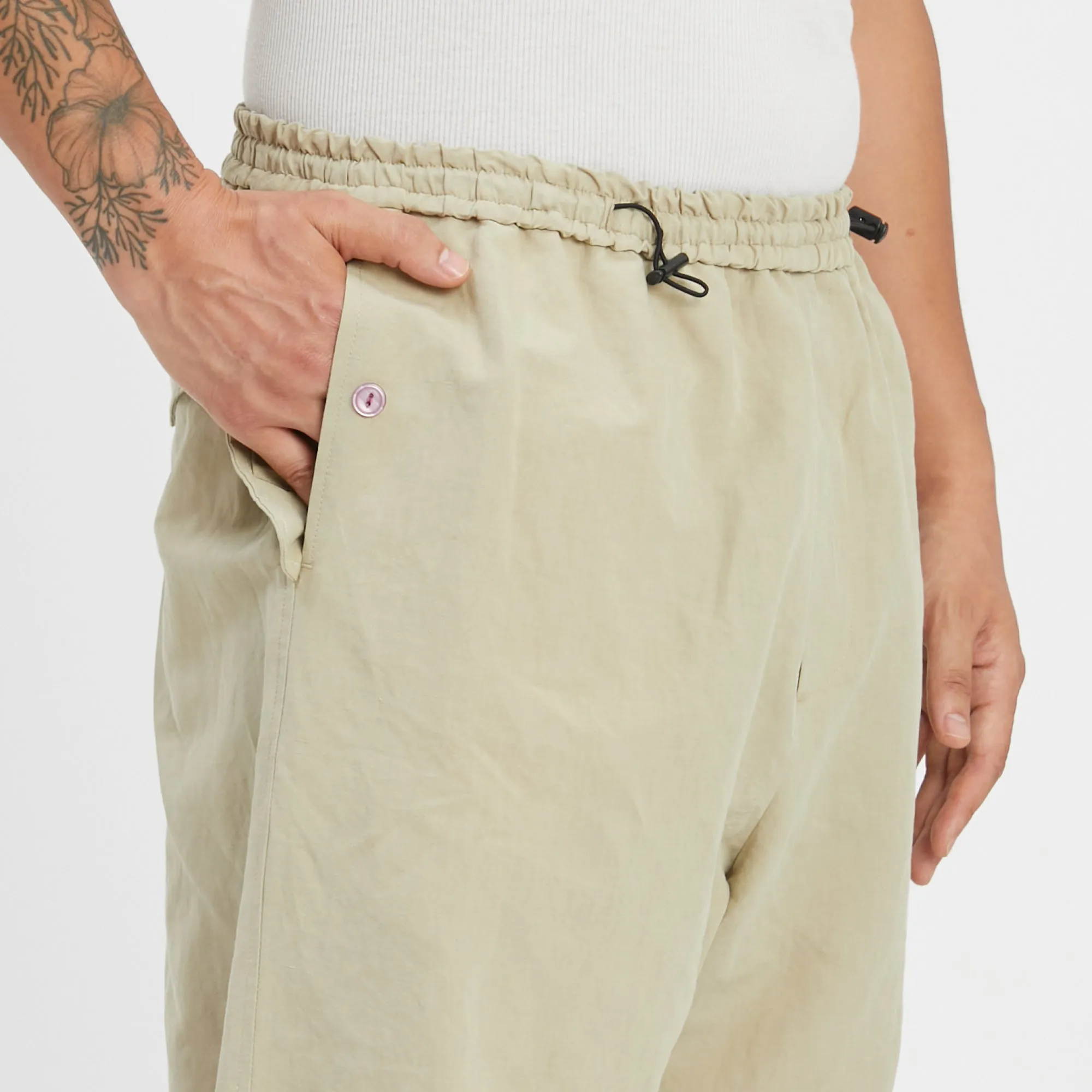 M100 Pant - Beige Linen / Cotton