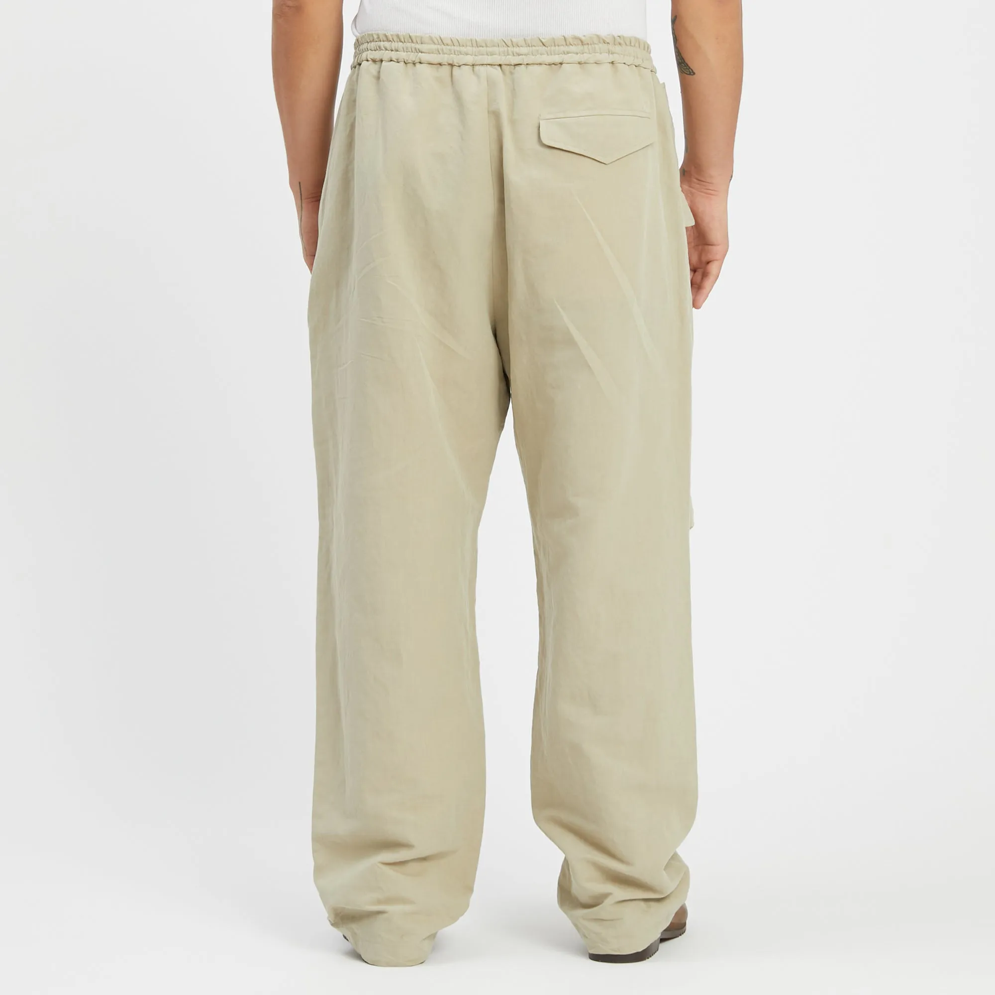 M100 Pant - Beige Linen / Cotton