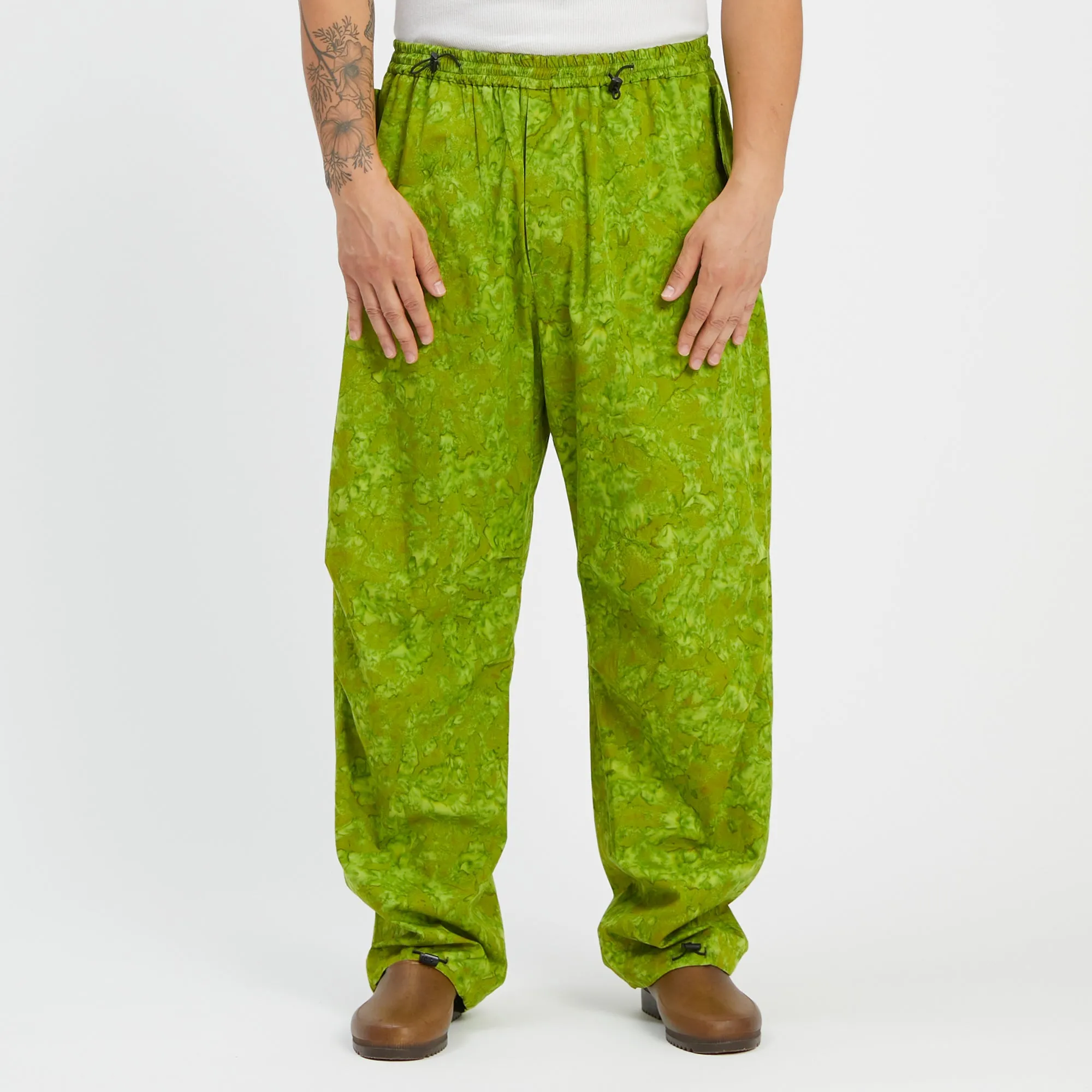 M100 Pant - Green Marble Cotton