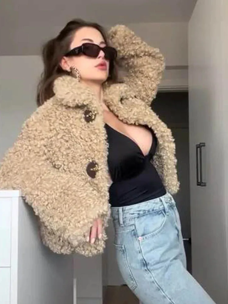 Manna - Teddy fur coat