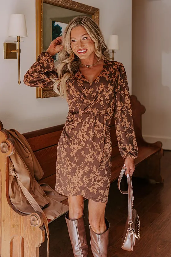 Maple Dreams Floral Mini Dress