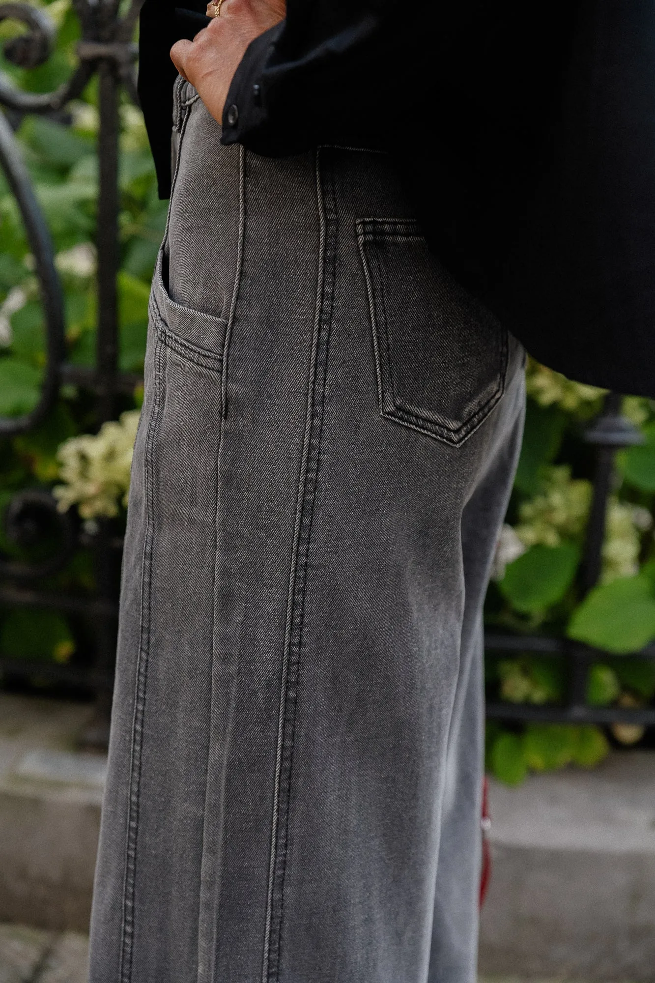 Margot denim trousers anthracite