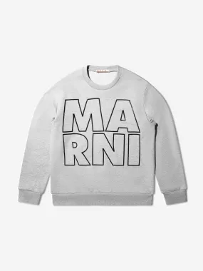 MARNI Kids Logo Sweatshirt in Grey